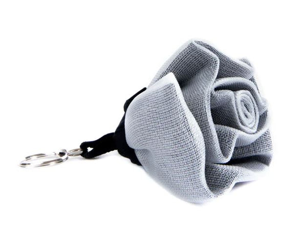 Rose Keychain Keychains HHPLIFT Gray 