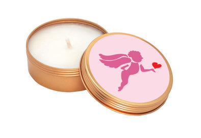 4 oz Spark Tin Scented Soy Candle - CUPID Soy Candles HHPLIFT Pink 