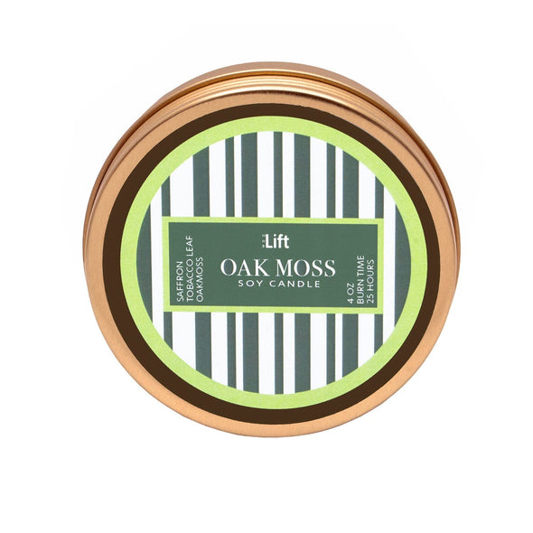 4 oz Spark Tin Scented Soy Candle - OAKMOSS Soy Candles HHPLIFT 