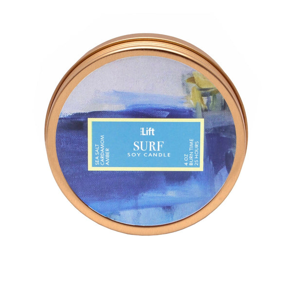 4 oz Spark Tin Scented Soy Candle - SURF Soy Candles HHPLIFT 