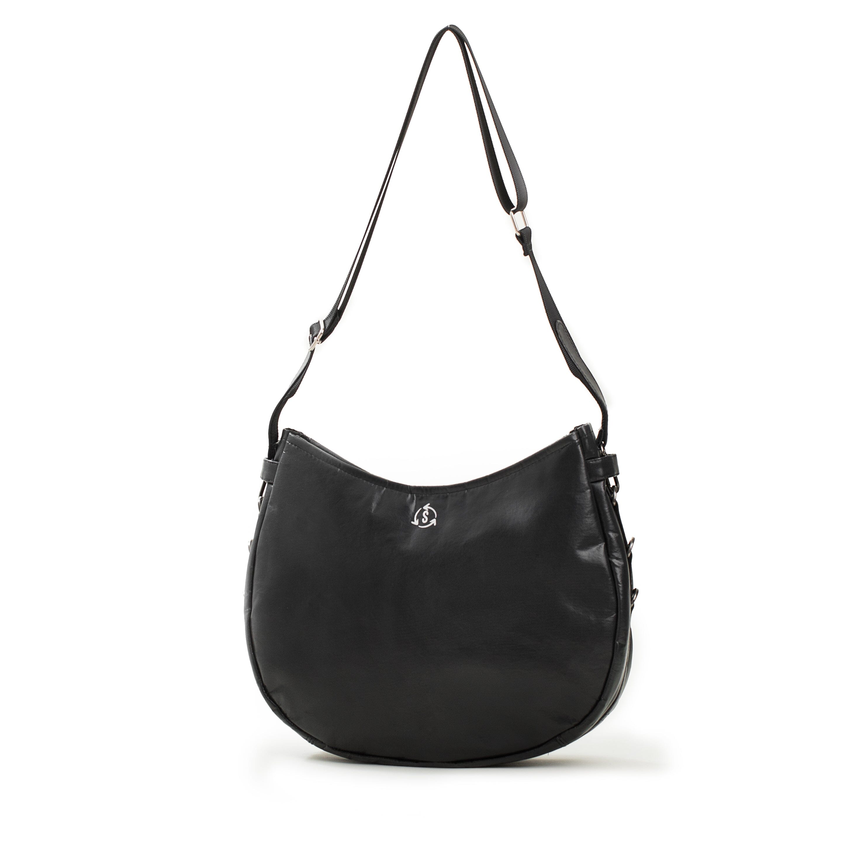 ☆HAH ARCHIVE☆ AP Edition Crescent Coated Hobo Bag Black S# After Pray Edition | Crescent Coated Hobo Bag - Black | HAH