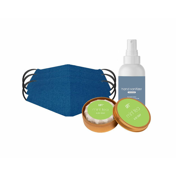 Safety Kit - Mask, Soap & Sanitizer HHPLIFT MINT TEA 3 NAV 