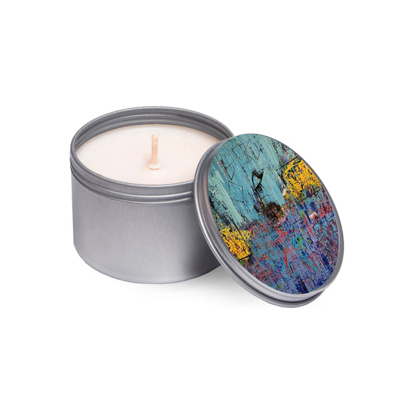4 oz. Sea Salt Scented Soy Candle in Tin - "Shannon" by Mike Harrell HHPLIFT 
