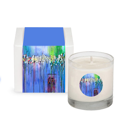 8.5 oz. White Tea Scented Soy Candle - "Tulips" by Anna Feneis HHPLIFT 