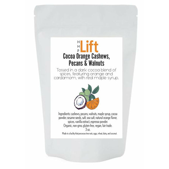 Cocoa Orange Cashews, Pecans, & Walnuts HHPLIFT 